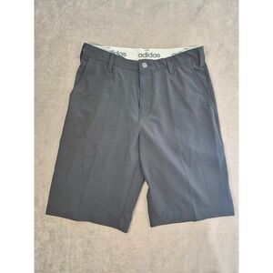 Adidas Black Golf Shorts Mens 30 Performance Stretch Flat Front Athletic